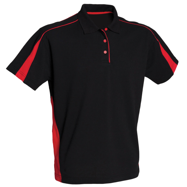 Finden & Hales Dam/Dam Club Polo Shirt 2XL Svart/Röd Black/Red 2XL