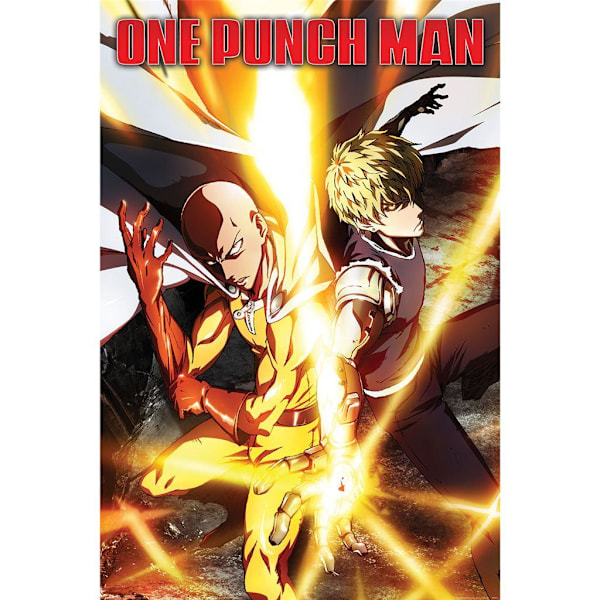 One Punch Man Power Up Poster 91,5 cm x 61 cm Flerfärgad Multicoloured 91.5cm x 61cm