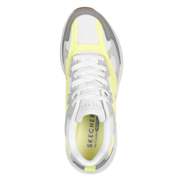 Skechers Dam/Kvinnor Uno Mesh Träningsskor 2 UK Vit/Grå White/Grey 2 UK