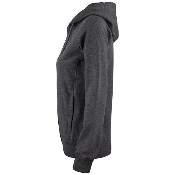 Clique Dam/Dam Premium Hoodie med Hel Dragkedja XL Antracit Mela Anthracite Melange XL