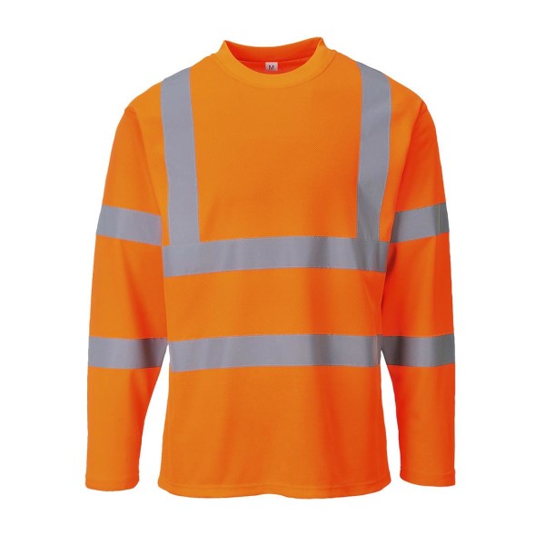 Portwest Hi-Vis Comfort långärmad säkerhet T-shirt 3XL Orange Orange 3XL