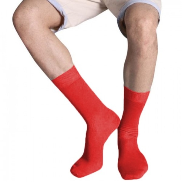 Kariban Cotton City Herr Casual Bomull Rika Sockor 7-9UK/39-42EU Red 7-9UK/39-42EUR