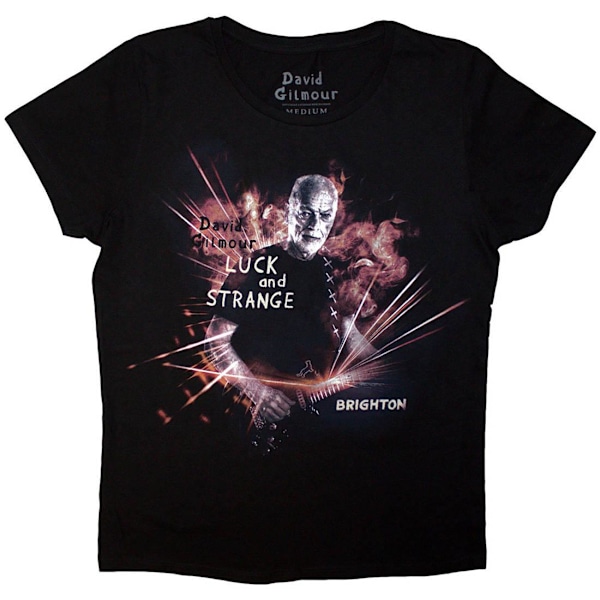 David Gilmour Dam/Kvinnor Luck & Strange Brighton Ryggtryck Black S