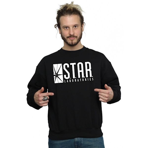 DC Comics Herr The Flash STAR Labs Sweatshirt M Svart Black M