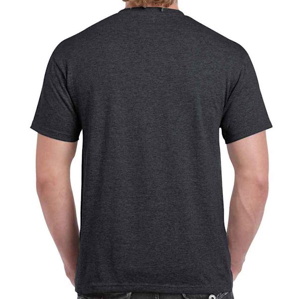 Gildan Herr Ultra Cotton T-Shirt 5XL Mörk Heather Dark Heather 5XL