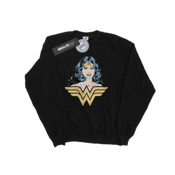 DC Comics Girls Wonder Woman Gaze Sweatshirt 7-8 år Svart Black 7-8 Years