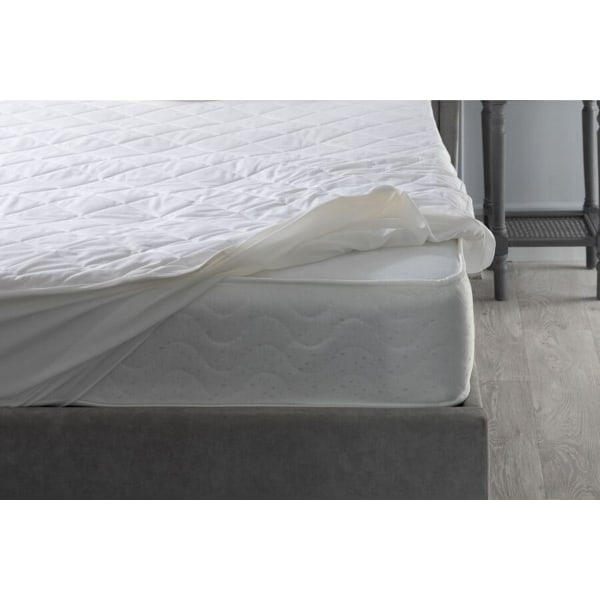 Belledorm Hotel Suite Quilted Mattress Protector Double White White Double
