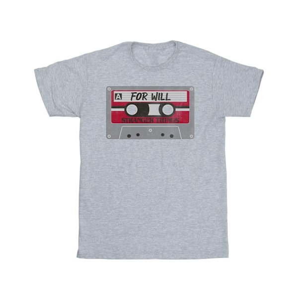 Netflix Stranger Things Kassett Till Will T-Shirt XL Sport Sports Grey XL