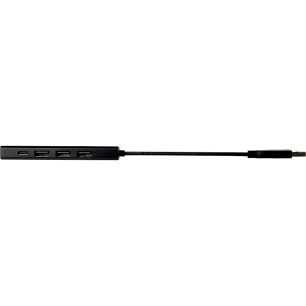 Tekio Rise Återvunnen Aluminium USB 2.0 Hub En Storlek Solid Svart Solid Black One Size