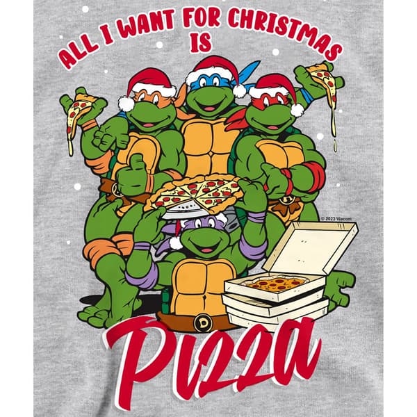 Teenage Mutant Ninja Turtles Barn/Kids Pizza Jul Pullover Athletic Heather 7-8 Years