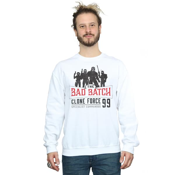 Star Wars Herr The Bad Batch Clone Force 99 Sweatshirt L Svart Black L