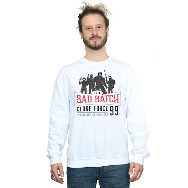 Star Wars Herr The Bad Batch Clone Force 99 Sweatshirt M Vit White M
