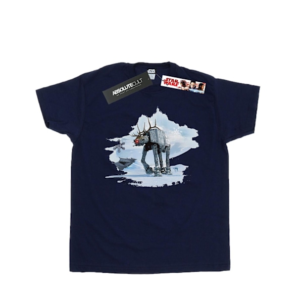 Star Wars Jul AT-AT Ren T-shirt 3XL Marinblå Navy Blue 3XL