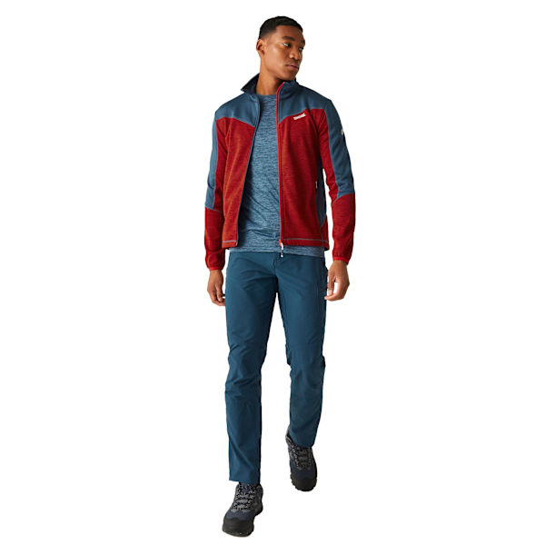 Regatta Highton IV Full Zip Fleecejacka för herr M Danger Red/Moo Danger Red/Moonlight Denim M