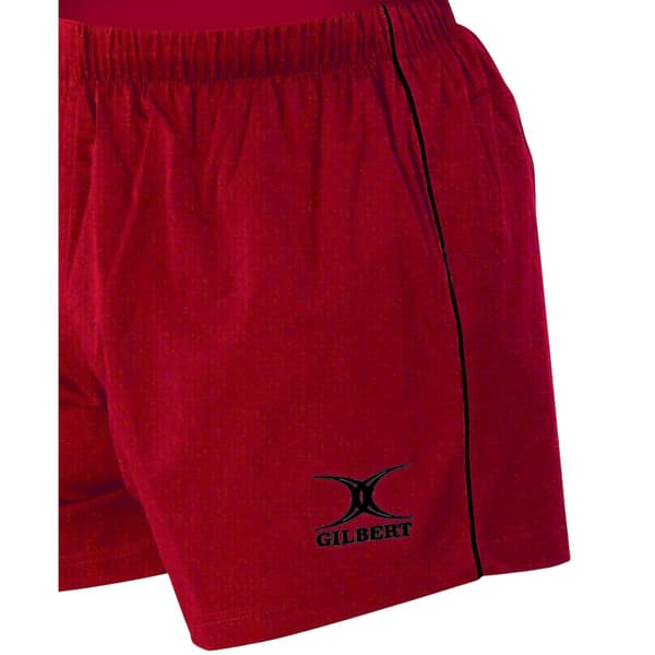 Gilbert Barn/Kids Elastiska Midja Match Rugby Shorts 11- Red 11-12 Years