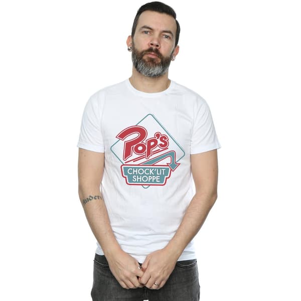 Riverdale Herr Pops Retro Shoppe T-shirt S Vit White S
