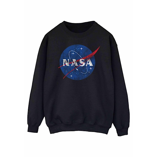 NASA Dam/Damer Insignia Distressed Sweatshirt XL Svart Black XL