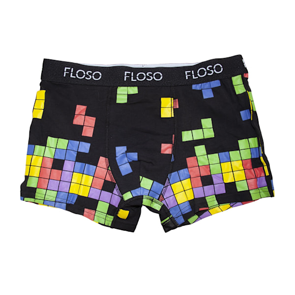 FLOSO Retro Games Boxershorts för män (5 par) M Svart Black M