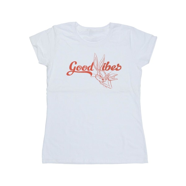 Looney Tunes Dam/Dam Bugs Bunny Good Vibes T-shirt i bomull White L