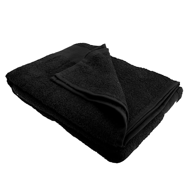 SOLS Island 100 Badlakan / Handduk (100 X 150cm) EN Svart Black ONE