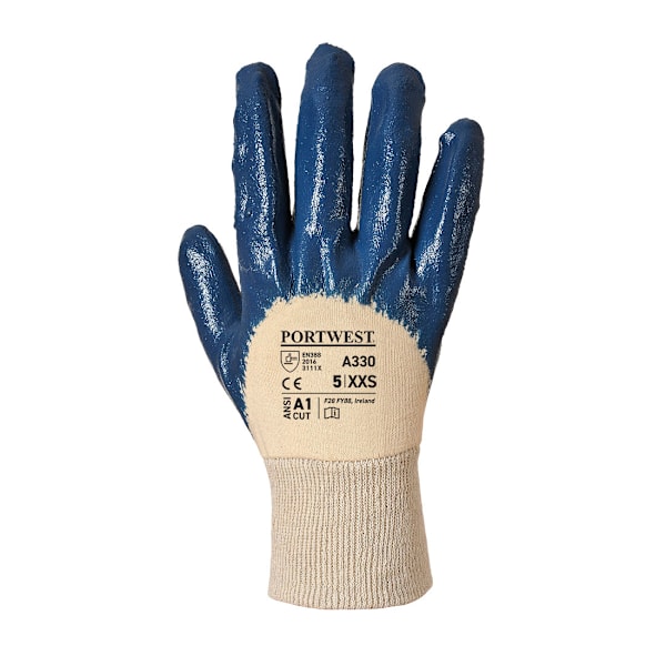 Portwest Unisex Adult A330 Lätta Nitril Säkerhetshandskar L Navy L