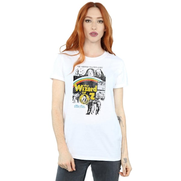 The Wizard Of Oz Dam/Damer Distressed Filmaffisch Bomull B White M