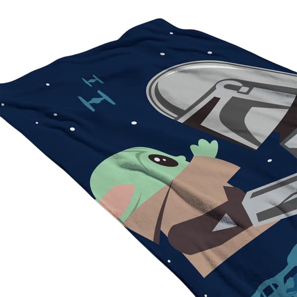 Star Wars: The Mandalorian Jag Har Letat Efter Dig Handduk En Blue One Size