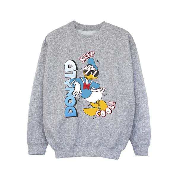Disney Girls Donald Duck Cool Sweatshirt 12-13 år Sports Grå Sports Grey 12-13 Years