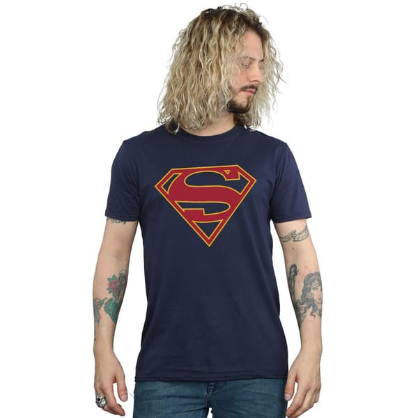 DC Comics Herr Supergirl Logotyp T-Shirt S Marinblå Navy Blue S