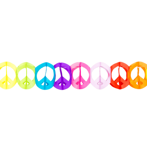 Boland Fredssymbol Vimpel 4m Flerfärgad Multicoloured 4m