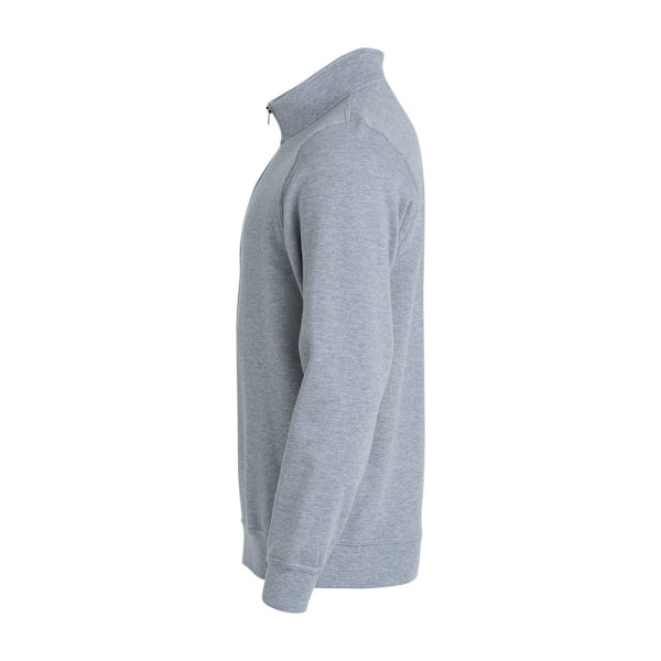 Clique Unisex Vuxen Basic Halv Zip Sweatshirt 4XL Grå Melange Grey Melange 4XL