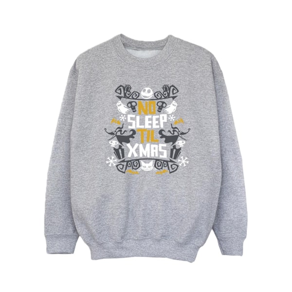 The Nightmare Before Christmas Flickor Ingen Sömn Till Jul Sweatshirt Sports Grey 9-11 Years