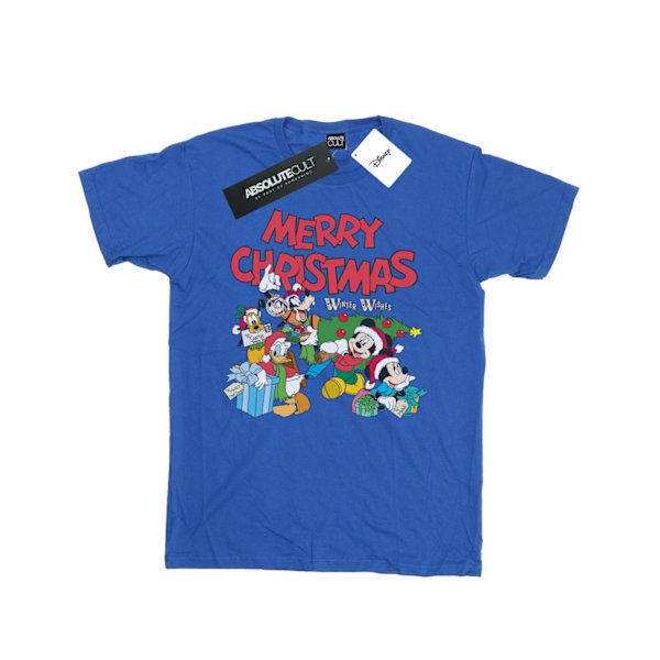 Disney Herr Mickey And Friends Winter Wishes T-Shirt 3XL Royal Royal Blue 3XL