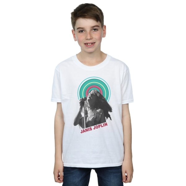 Janis Joplin Boys Halo Photo T-Shirt 3-4 år Vit White 3-4 Years
