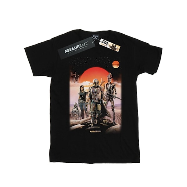 Star Wars Dam/Damer The Mandalorian Warriors Bomull Boyfriend T-shirt Black XXL