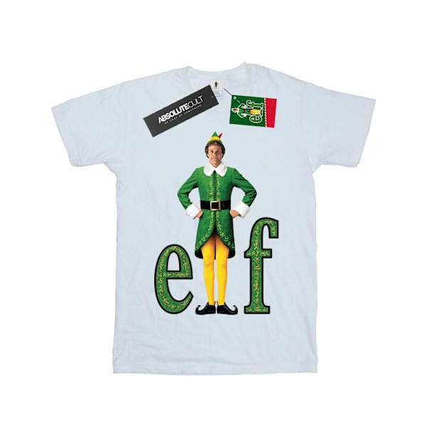 Elf Girls Buddy Logo Bomull T-shirt 12-13 År Vit White 12-13 Years