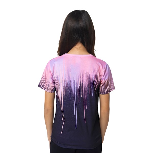 Hype Girls Dark Pastel Drips T-shirt 9-10 år Flerfärgad Multicoloured 9-10 Years