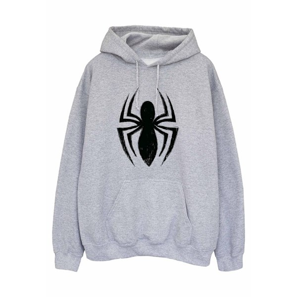 Spider-Man Mens Ultimate Spider Logo Hoodie M Sports Grey Sports Grey M