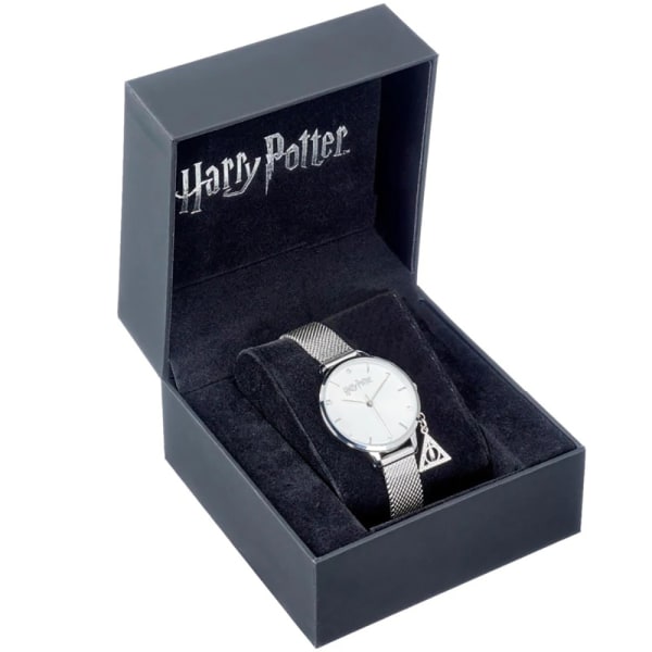 Harry Potter Dam/Dam Deathly Hallows Charm Analog Watch Silver One Size