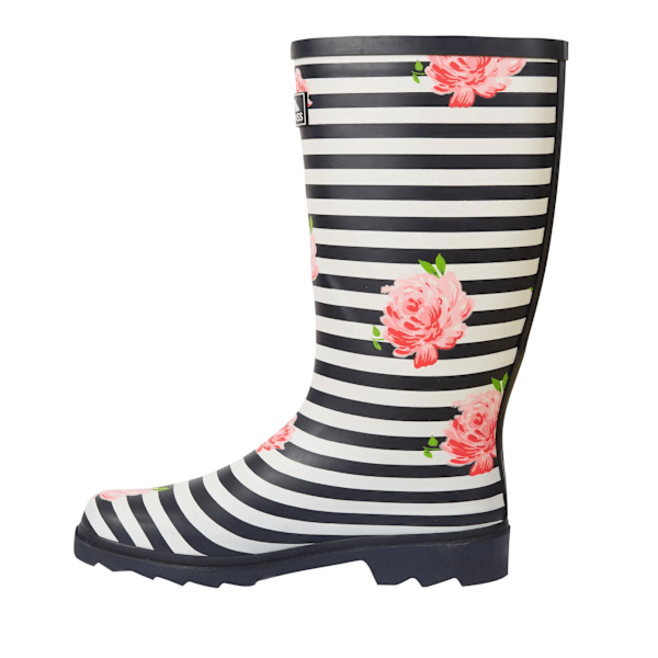 Trespass Elena Floral Wellingtonstövlar för damer/kvinnor 6 UK Marinblå/ Navy/White/Pink 6 UK