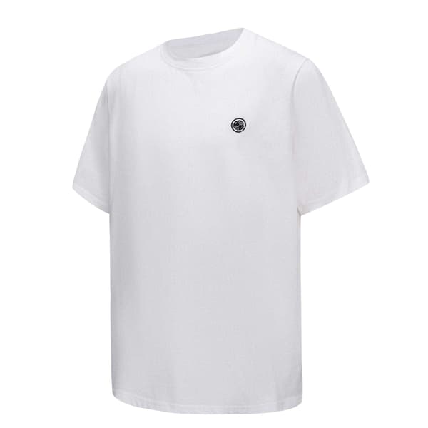 Pretty Green Herr T-shirt i bomull med liten logotyp S Vit White S