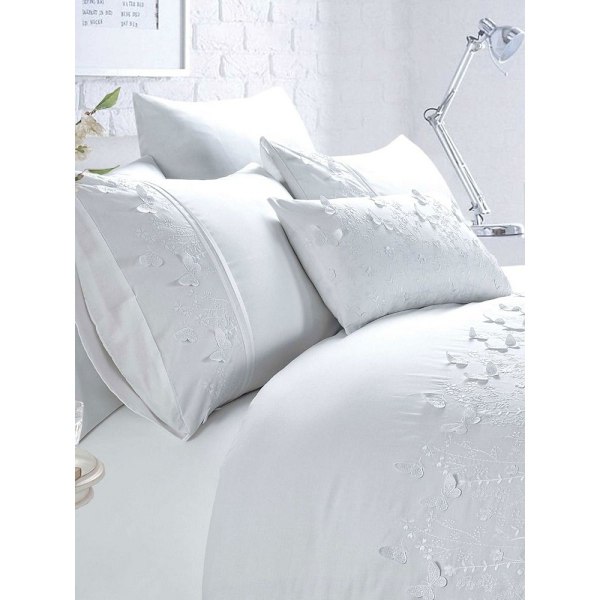 Rapport Papillon Påslakan Set Superking Vit White Superking