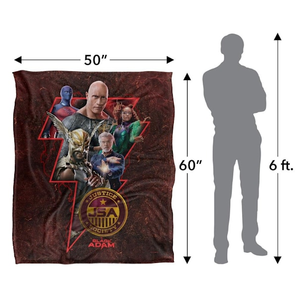 Black Adam Logofilt En Storlek Flerfärgad Multicoloured One Size