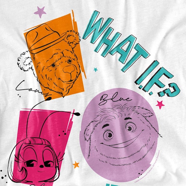 IF Unisex Vuxen What If Outline T-Shirt M Vit White M