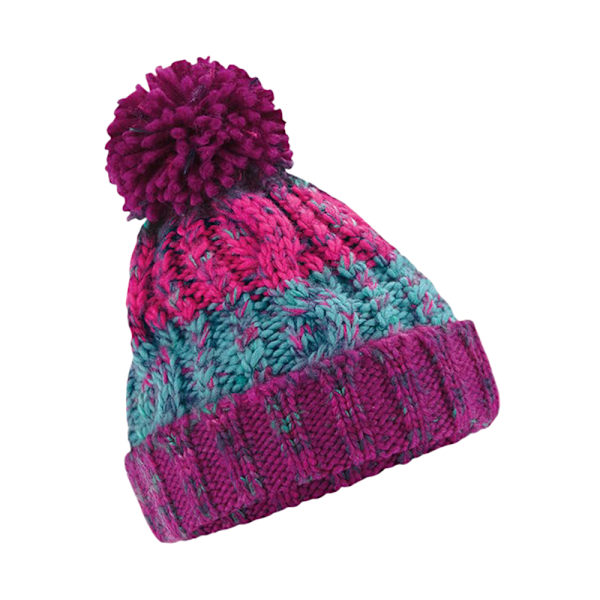 Beechfield Barn/Barn Pom Pom Beanie En Storlek Vinter Bär Winter Berries One Size