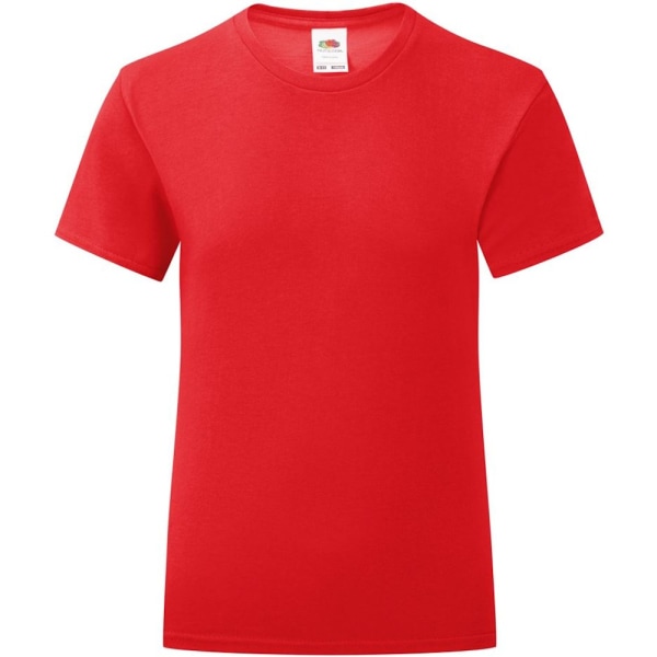 Fruit Of The Loom Girls Iconic T-Shirt 14-15 Years Red Red 14-15 Years