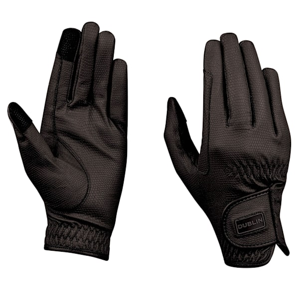 Dublin Touch Screen Everyday Riding Gloves L Svart Black L