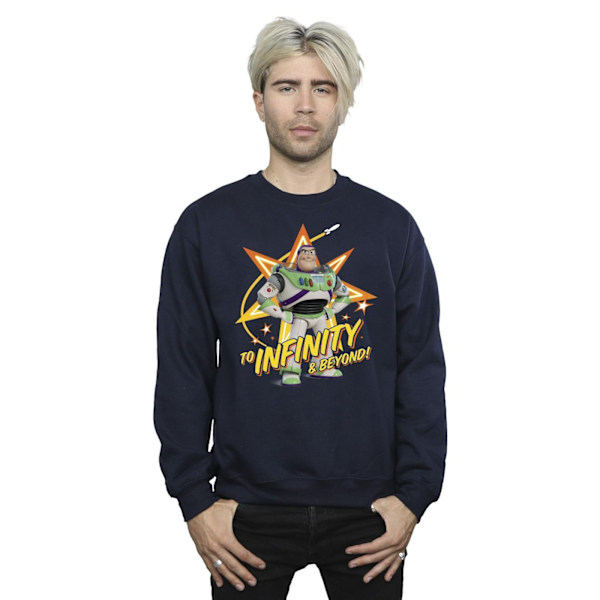 Disney Mens Toy Story Buzz To Infinity Sweatshirt XXL Marinblå Navy Blue XXL