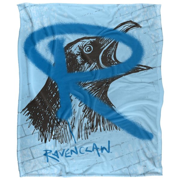 Harry Potter Ravenclaw Graffiti Filt En Storlek Flerfärgad Multicoloured One Size