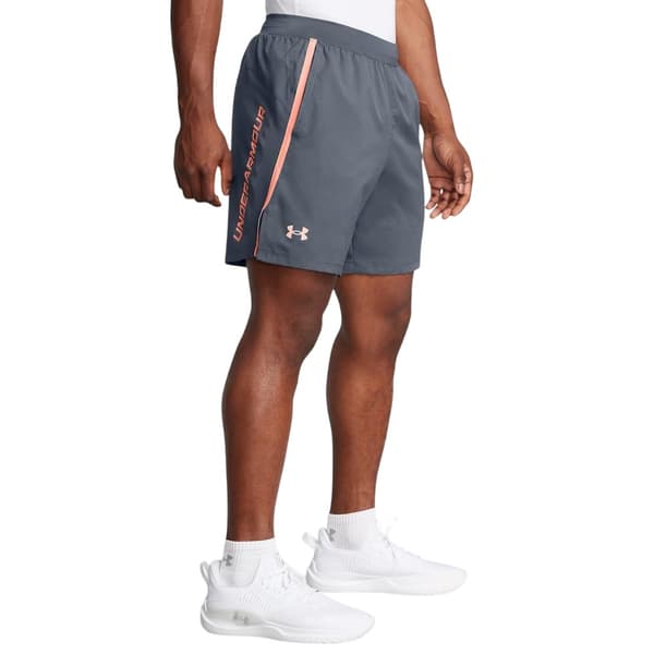 Under Armour Herr Launch Texturerade Sweatshorts L Grå Grey L